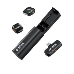 Godox C01 Wireless Lavalier Microphone with 48kHz/24bit Audio & 200m Range for Yutube Vlogging Photography Microphone 7g