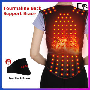 Dearbeauty tự làm ấm dựa lưng vòng eo cáng sau lưng trị liệu bằng nhiệt đai hỗ trợ Đai Sửa tư thế lưng cột sống lưng Thắt lưng