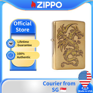Zippo Dragon Design Brushed Brass Lighter | Zippo 29725( Lighter Without Fuel Inside )