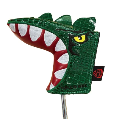 Cute T-Rex Pattern Golf Putter Head Cover High-quality PU Waterproof and Oil Resistant Golf Blade Putter cover Golf Accessories