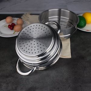 Xửng Hấp INOX Cao Cấp Thông Minh Size 24 28