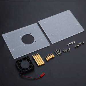 ตลับอะคริลิกใสสำหรับ OrangePi 5 Plus ที่สมบูรณ์แบบสำหรับกล่องปิดฮีทซิงค์ใส