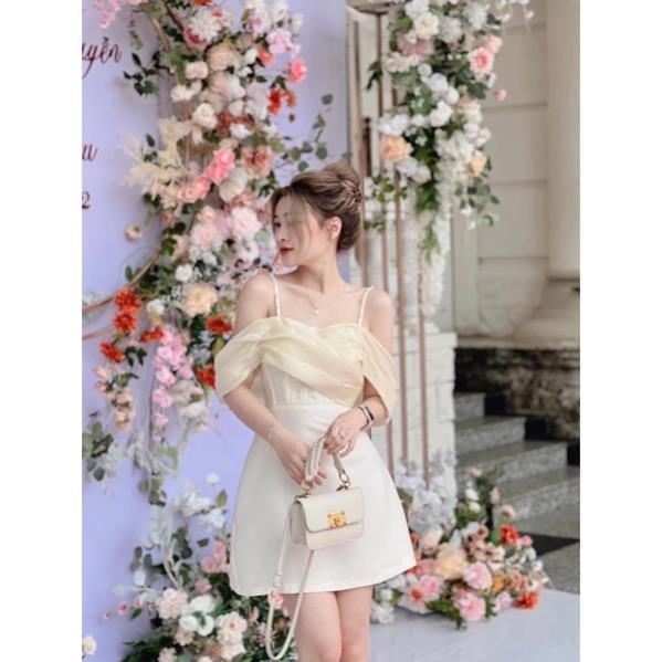 [ THANH LÝ XẢ LỖ ] Váy Đầm 2 Dây Tafta Phối Ren Lụa Cao Cấp , Hàng ...