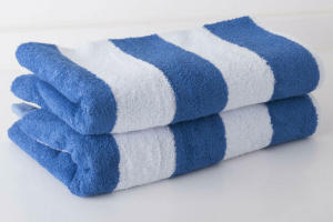 Premium 100% Cotton Striped Beach Towel 61x31 inches 650g - Elegant Bath Towel Pool Towel