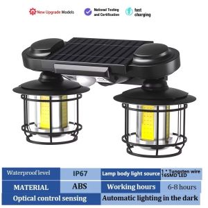 Solar Wall Lamp outdoor waterproof IP67 wall mounted light with solar panel automatic motion sensing