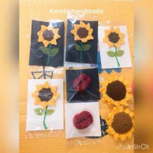 Thiệp hoa hướng dương thiệp đôi môi nổi thiết kế handmade