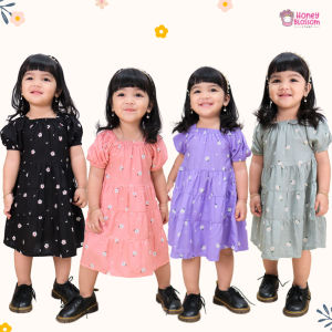 Daster Anak Cantik / Daster Anak Perempuan Emily 1-5 Tahun / Dress Anak Bayi motif bunga