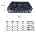 Dog Bed Pet Bed Cat Soft Fabric Sleeping Bed Dog Bed Washable Pet Accessories Large Bed. 