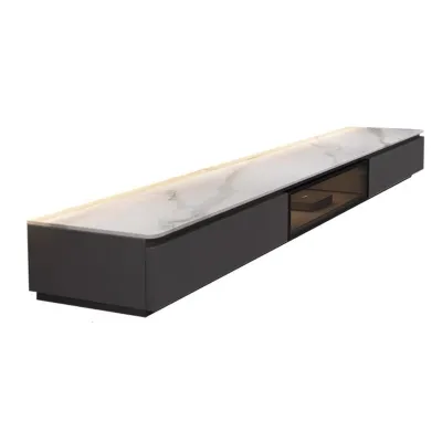 [CozyNest ]TV Console Rounded Corner Floor To Ceiling TV Cabinet Luxury High-End TV Console Cabinet Nordic Solid Wood Console Table