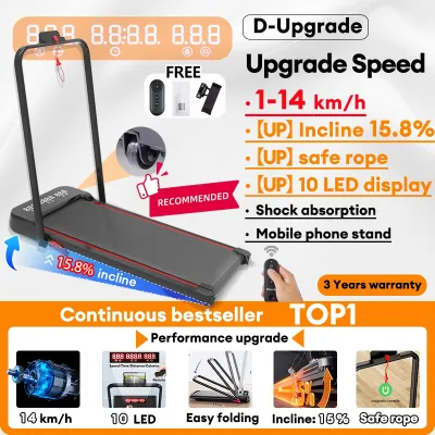 Treadmill Foldable Electric Portable Walking Pad Threadmill Heavy Duty Exercise Equipment For Women