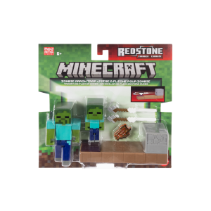Minecraft Mini Mode Creative Survival Action Figure Assortment – Featuring Arrow Trap and Sticky Piston Interaction Sets