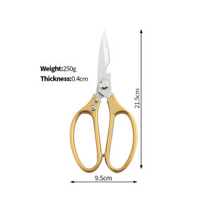 Nipiin Stainless Steel Kitchen Scissors Multipurpose Scissors For Chicken Meat Fish Vegetable Durable Scissors