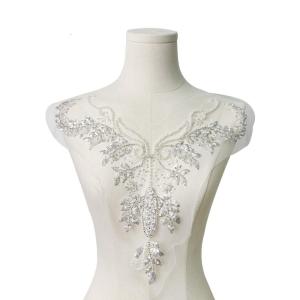Nhiều mục đích thêu đám cưới cổ áo phụ kiện chất lượng cao Sequins linh hoạt cho DIY thời trang