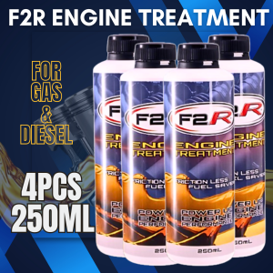 F2R ENGINE TREATMENT ENGINE OIL ADDITIVES FOR GASOLINE AND DIESEL (BUNDLE) 4PCS 250ML with Sticker