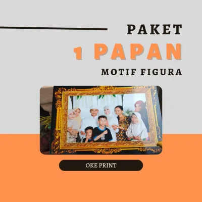 CETAK FOTO SUDAH DI BINGKAI MOTIF FIGURA MDF UKURAN 10R 20X30 PROSES 1 HARI BISA COD