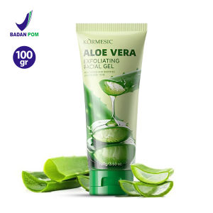 [BPOM] Kormesic Aloe Vera Gel 100g – Pembersih Wajah Eksfoliasi Sel Kulit Mati & Kusam