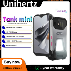 Unihertz Tank Mini 4.3-Inch Small Screen Android 13 4G Rugged Smartphone With Camping Light and 8+256GB NFC SD Card Version without rangefinder