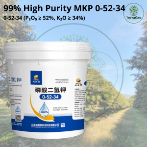 0-52-34 (P₂O₅ ≥ 52% K₂O ≥ 34%) 99% High Purity MKP 0-52-34 | Monopotassium Phosphate | Boost Flower & Fruit Set Enlarge & Colour Fruits Increase Sweetness | Universal for All Crops