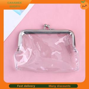❣️❣️❣️ Ins Transparent Simple Iron Mouth Clip Bag Small Things Storage Bag Coin Purse