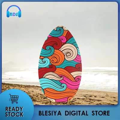 Blesiya กระดานโต้คลื่นขนาดเล็ก35นิ้วยืนน้ำหนักเบาไม้เสื้อโต้คลื่นกระดานหาดทรายสำหรับเด็กผู้เริ่มต้นวัยรุ่นและผู้ใหญ่