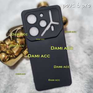 case tecno pova 6 tecno pova 6 pro macaron black case pro soft case hitam