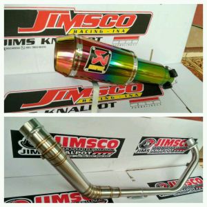 Knalpot Akrapovic GP Vixion R15 GSX BISON CBR150 NewCB Sonic FU MX dll