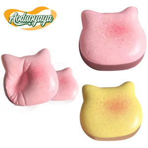 Aoduoyaya Sensory Toy Cute Cat Shape Bread Super Slow Rising Stress Relief Antistress Fidget Squeeze Gift For Adults