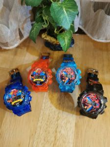 Readystock ***NEW 6 LIGHT*** Fashion Kids Watches Jam Budak Music Light Spiderman Car95 Car Avenger Ironman Ultraman Boiboiboy