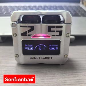 (HD1)M25 Earbuds TWS Waterproof Earphones LED Screen Surround Sound Headphone Bluetooth Built In Backup Charger