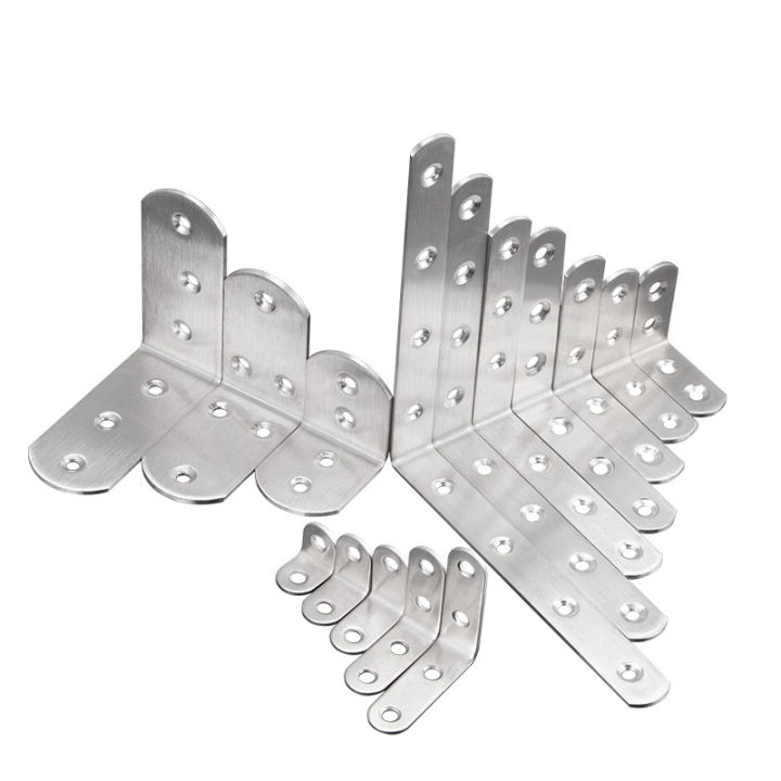 WEPHOTO Corner Brace Stainless Steel Angle Bracket Thicken Furniture L