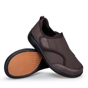 EsHi Men Sneakers Women Wide Width Diabetic Shoes Adjustable Mesh Orthopedic Walking Shoes for Elderly Swollen Feet Non-Slip Walking Shoes