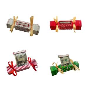 Đa năng giáng sinh kẹo tiền túi thiết lập cho Quà Tặng Lễ hội kéo ra bất ngờ hộp trong 4 vibranting màu