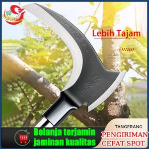 Sabit Arit Potong Rumput/Sabit Kapak Ganda Baja Tahan Karat Stainless Steel sabit jawa sabit baja asli