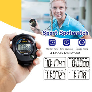 Professional Digital LCD Handheld Stopwatch Chronograph Sports Auto Timer Water Running Time Timer Stop Watch Counter