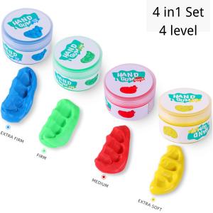 6Pcs Therapy Putty  Physio Finger Exercise Fine Motor Skill Training Rehabilitation Hand Exercise Occupational Therapy