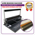 Officom Wire Binding Machine W12M A4 Size for Double Loop Ring Binder Heavy Duty Notebook Project School Office Supplies. 