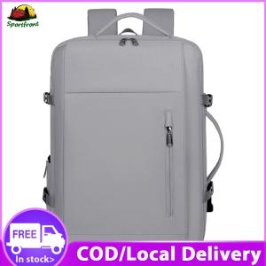 Mens Lightweight Nylon Business Backpack with Adjustable Straps and Multiple Pockets for College and Work