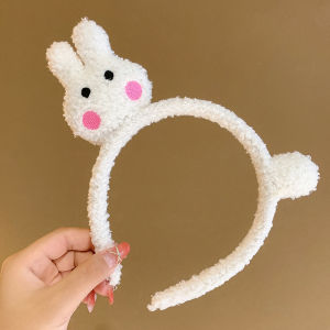 Zy Fashion Korean Style Plush Rabbit Headband for Women Fashion Washing Face Makeup Girls Cute Cat Hairband