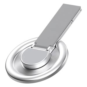MAOMEI Hút từ tính Giá đỡ điện thoại từ tính Xoay 360 độ. Có thể gấp lại. Giá đỡ điện thoại di động Phổ quát Kim loại siêu mỏng. Giá đỡ điện thoại xoay 360 độ. Máy tính để bàn