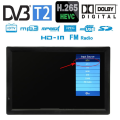 15.4” inch TFT-LED TV H.265 Portable Player DVBT-T2 Digital TV Television Monitor (HDMI/USB/RCA/AV/SD & MMC CARD READER). 