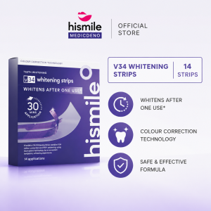 New Promo Hismile V34 Whitening Strips Teeth Whitening Strips Purple Tooth Whitening Tooth Stain Treatment
