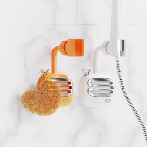 ที่แขวนสายฉีดชำระ Shower bracket แบบติดผนัง ไม่ต้องเจาะ ที่แขวนฝักบัว สีสันสดใส อุปกรณ์ยึดติดในห้องน้ำพลาสติก