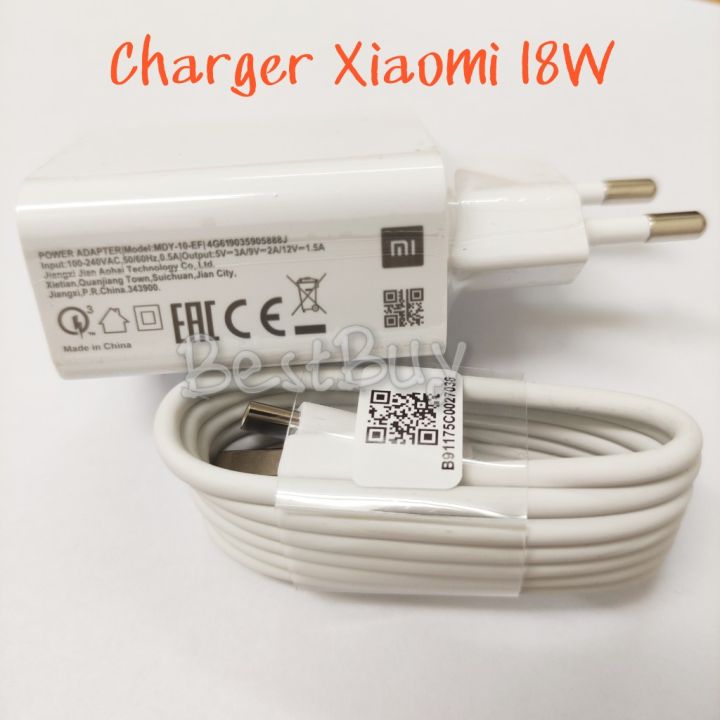 18 Watt Charger Casan Xiaomi Poco M3 Redmi 9A 9C 9T Redmi