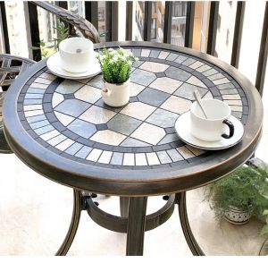Bàn Ghế Ban Công Mặt Đá D60-GTCĐ (BANGHE) Bàn Ghế Cafe Ban Công