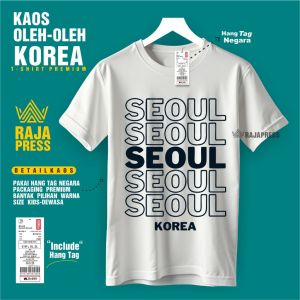 Casual Original KOREAN SOUVENIR T-SHIRT GWANGJU WITH HANG PREMIUMTAG MADE IN  COTTON PREMIUM SOUVENIR GIFT