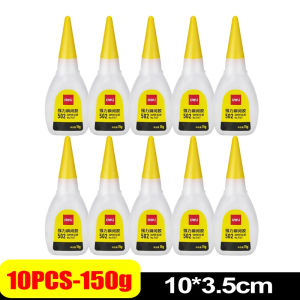 Dizoey 10/1Pcs 502 Strong Glue Quick-Drying Cyanoacrylate Adhesive Glue for Leather Rubber Wood Metal Repair Office Bond Liquid Glue