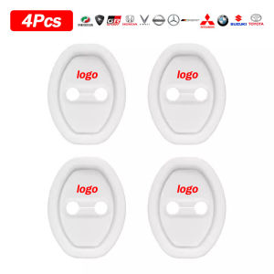 SCH Ready Stock 4Pcs Silicone Car Door Lock Protection Cover Door Lock Shock Absorber Silent Pad For Agya Raize Calya Avanza Xpander ERTIGA XL7 Swift