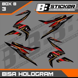 Stiker Beat Deluxe BISA HOLOGRAM Striping Beat Deluxe 2020 2021 2022 Motor Honda Bdx 8