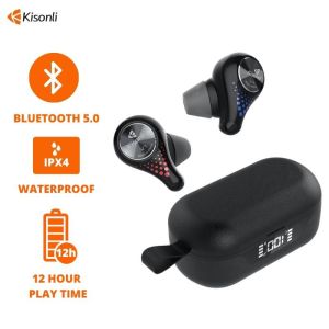 KISONLI Headset Earphone Bluetooth V1 TWS Wireless Airbuds Waterproof High Compatibility