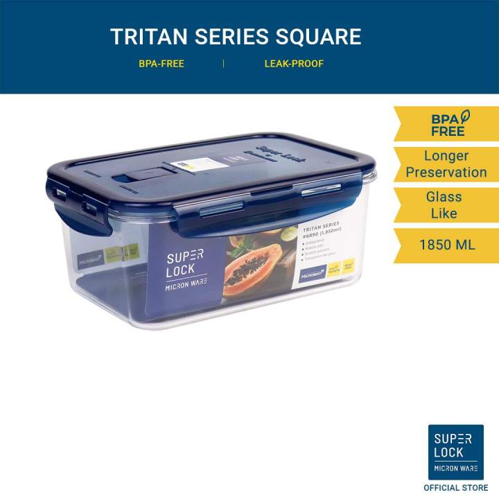 Superlock Tritan Series Antibacterial BPAFree Round Food Storage